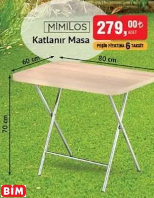 MİMİLOS KATLANIR MASA MİMİLOS KATLANIR MASA